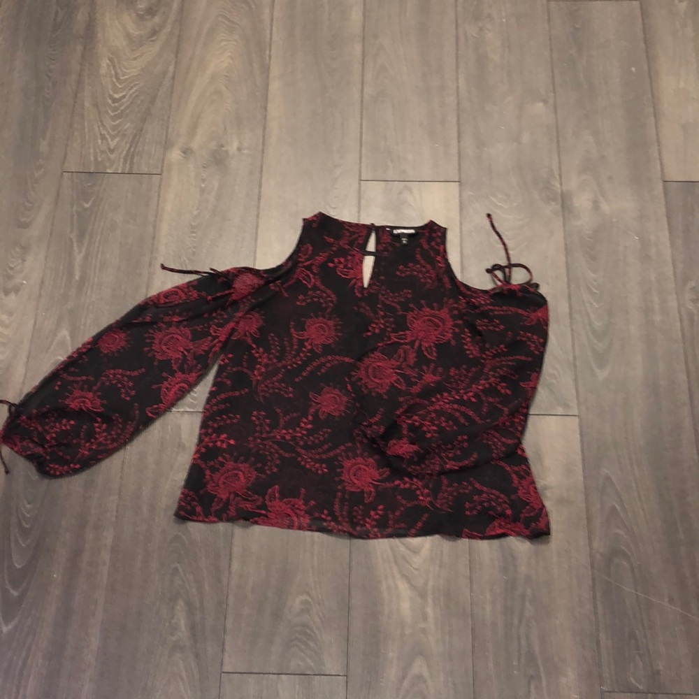 Cold shoulder blouse